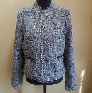 Banana Republic hem tweed jacket